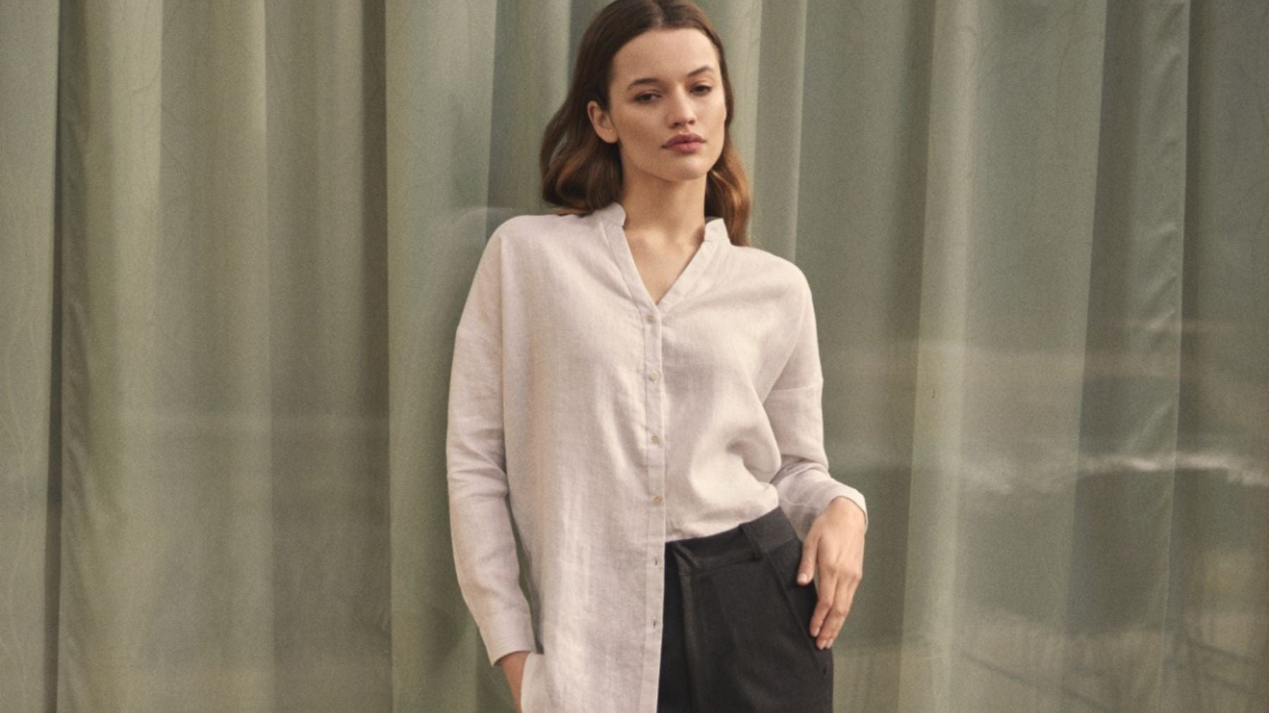 lněná košile ELKA LOUNGE