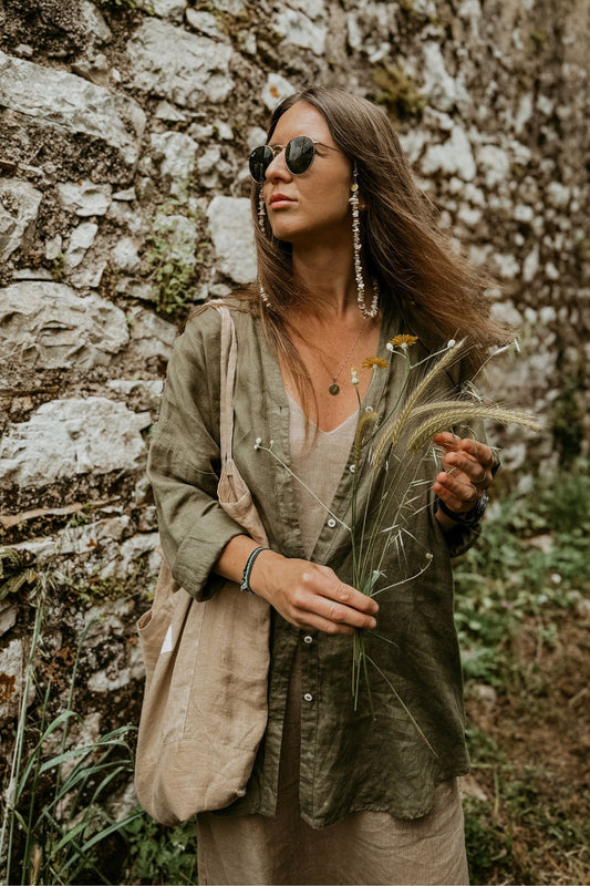 Outfit by @michaela_krajanova Linen dress