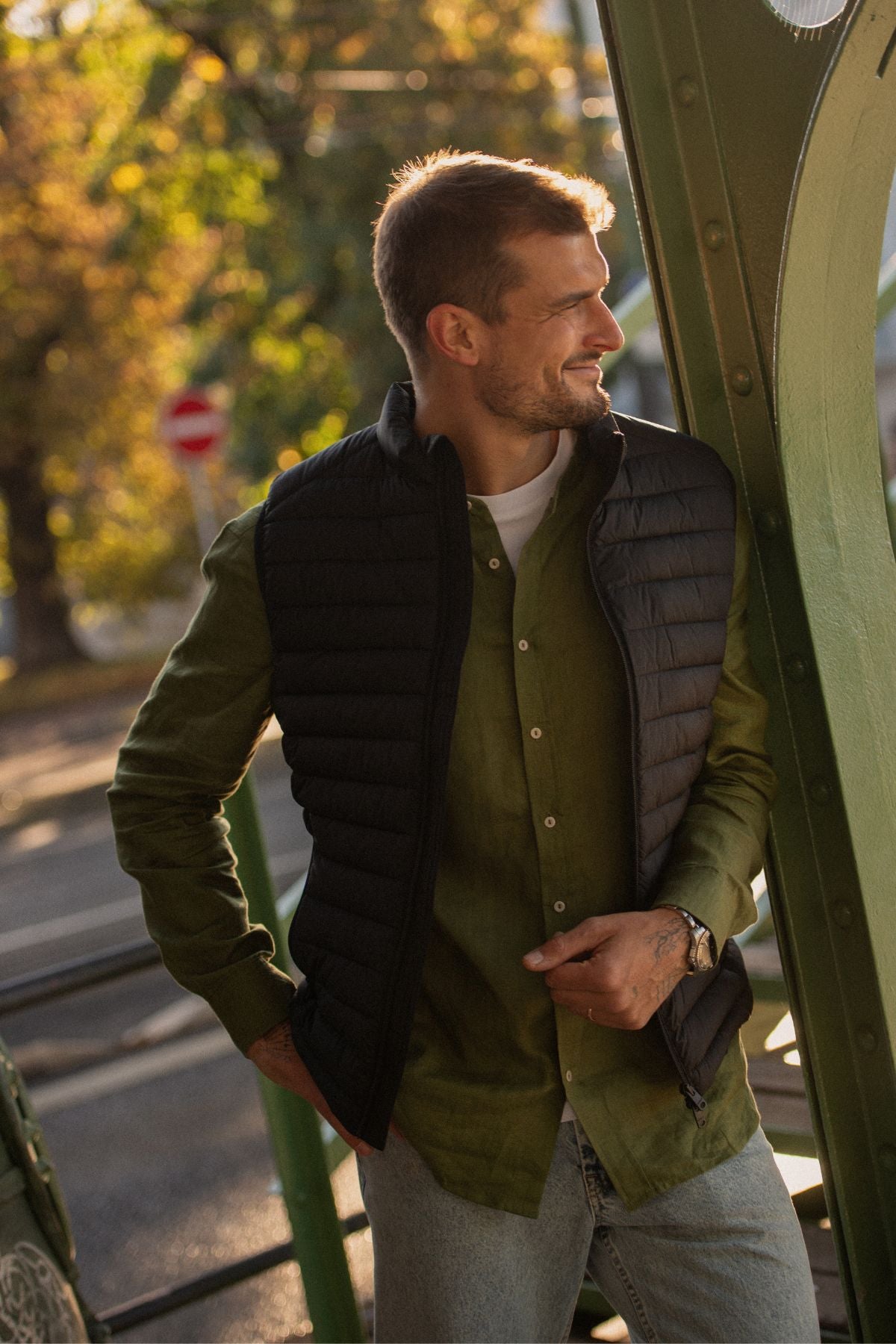 Outfit by Marek Shirt Moss green SS25