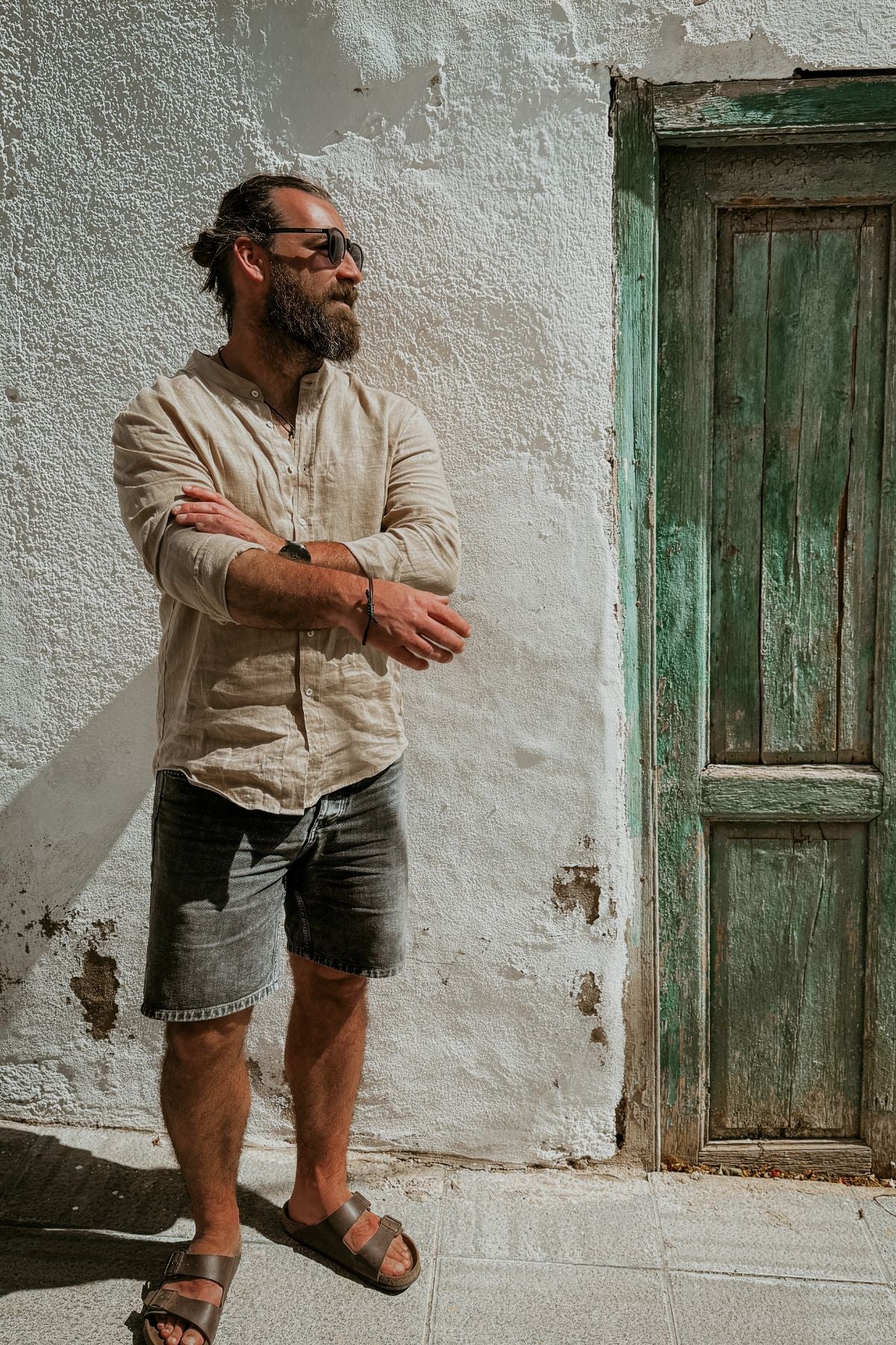 Outfit by Tomáš linen shirt Beige natural