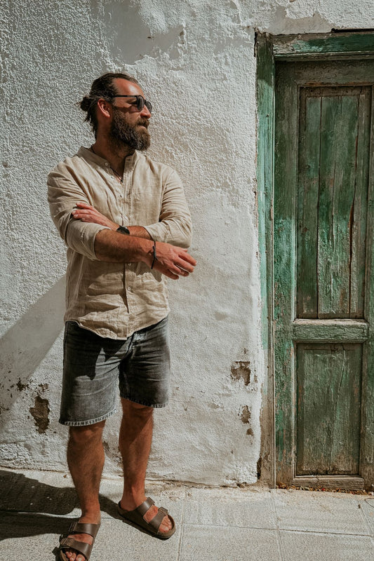 Outfit by Tomáš linen shirt Beige natural