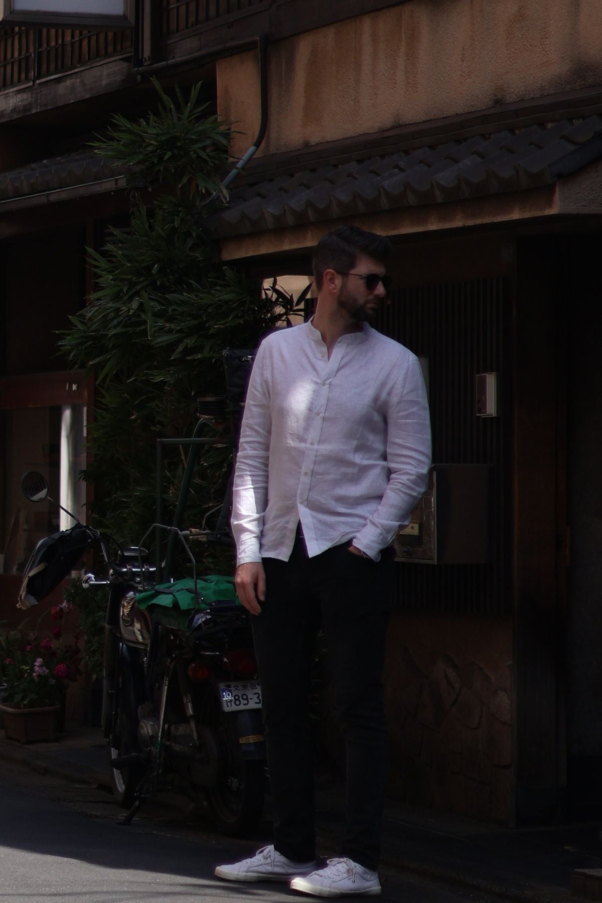 Outfit by Honza Linen shirt Pearl gray