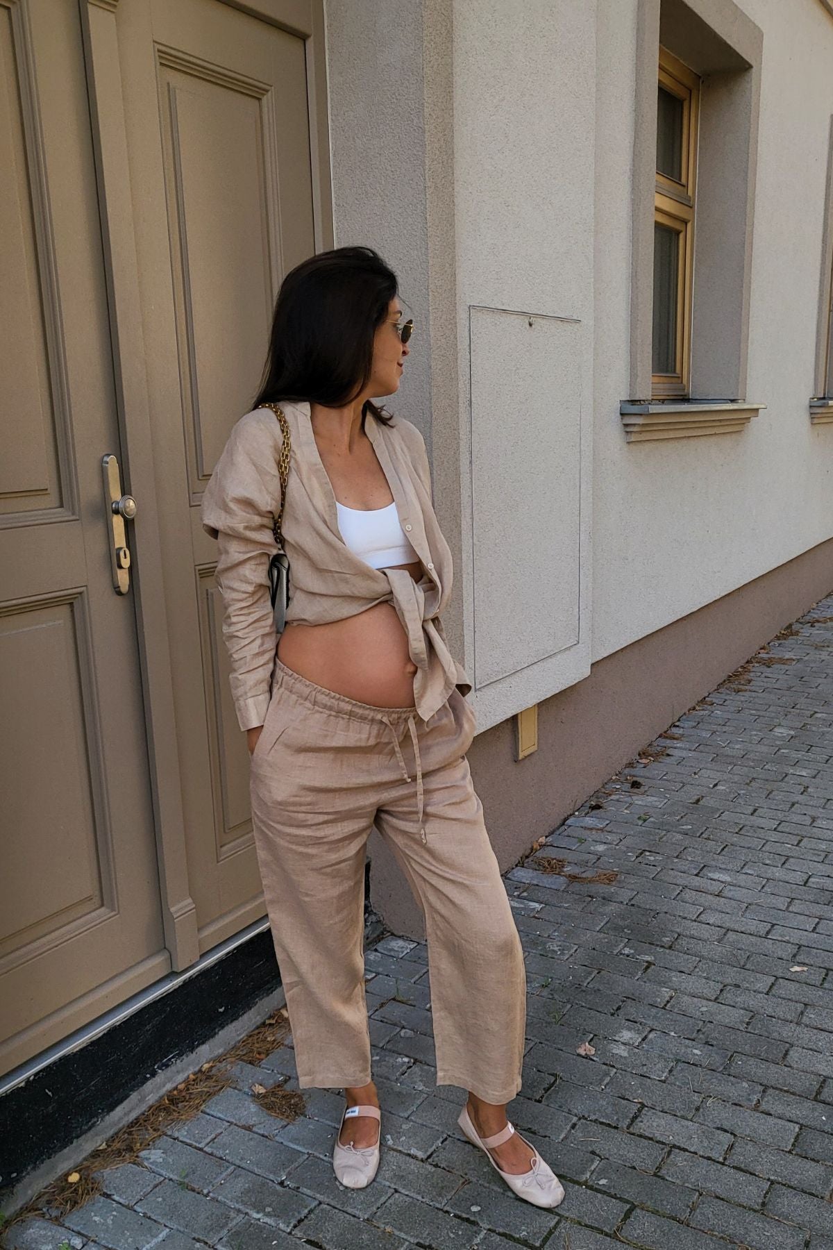Outfit by Nina Joklová Natural Beige shirt & pants