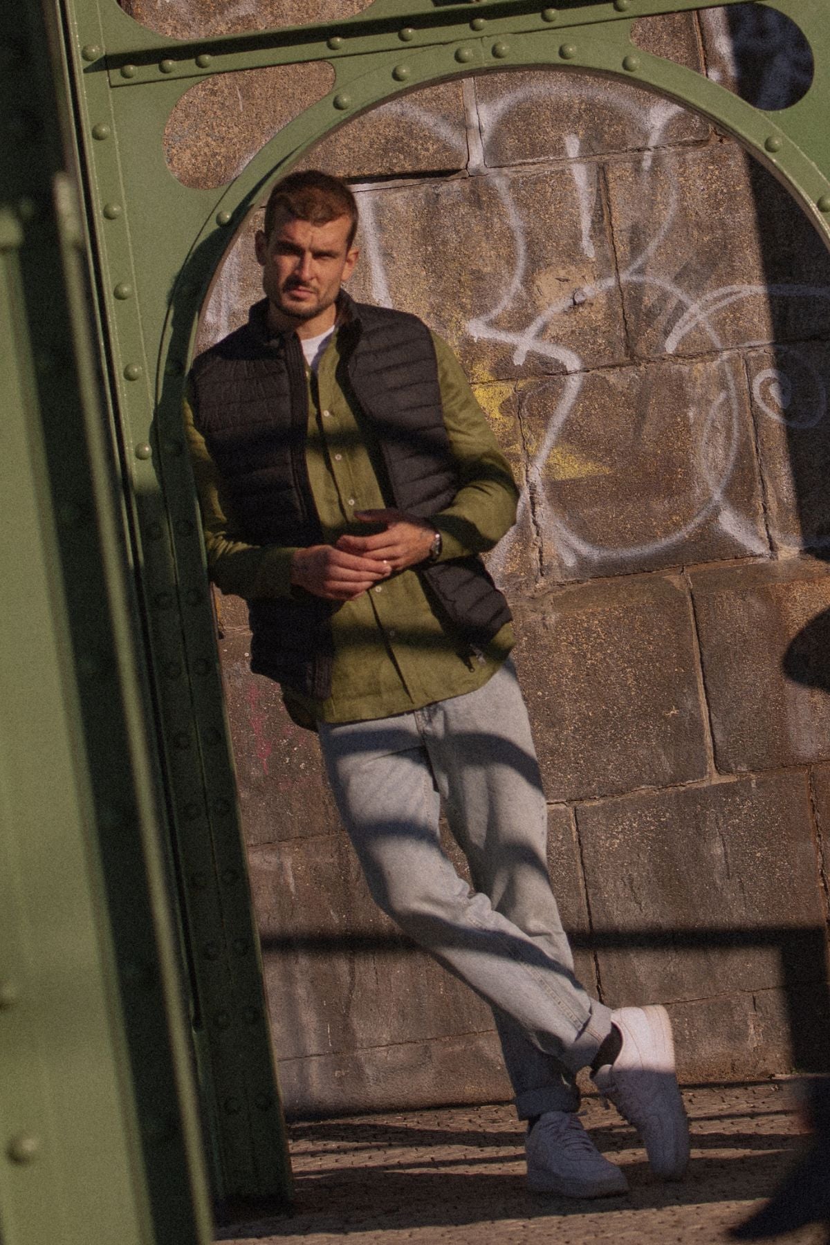 Outfit by Marek Shirt Moss green SS25