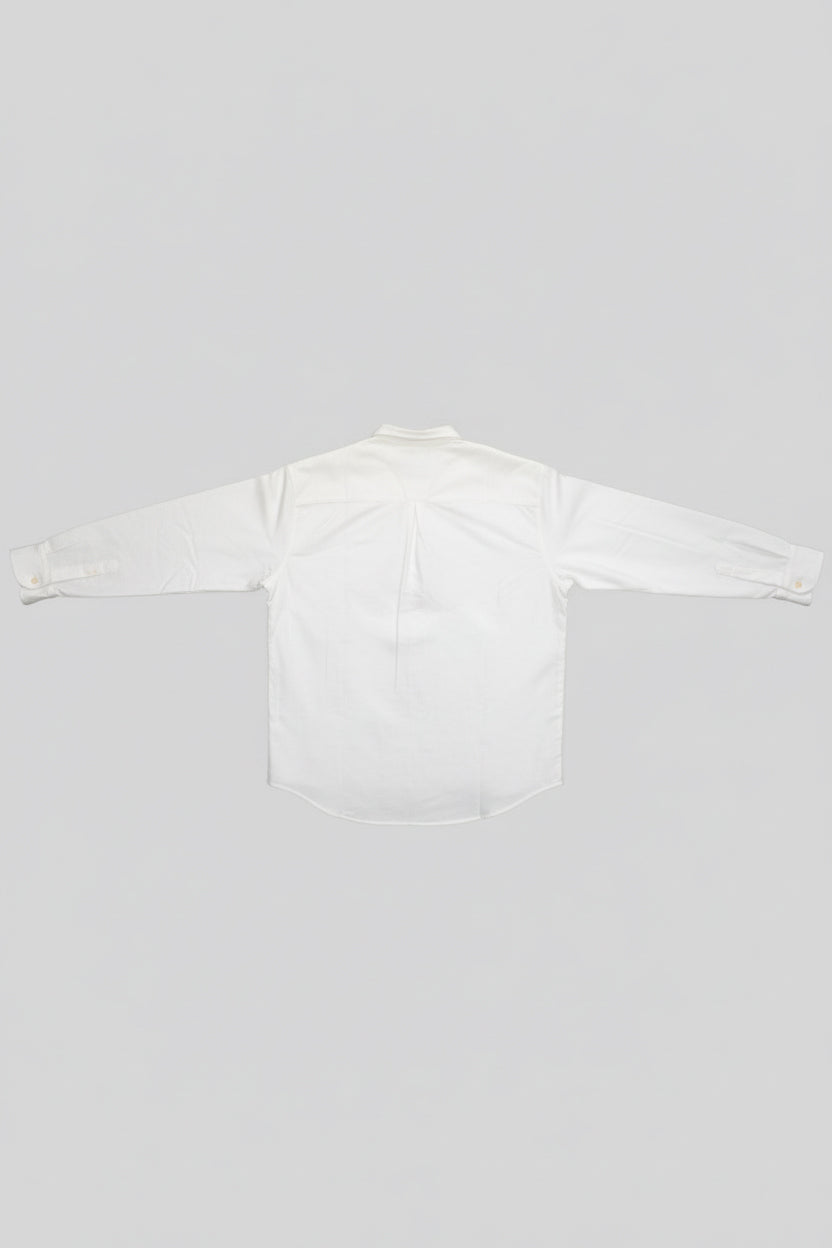 Koszula męska flanelowa z kołnierzykiem - White