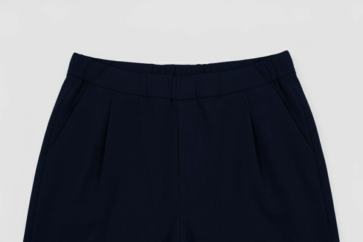 Men spodnie dresowe wide bawełna organiczna Deep blue - Straight-leg