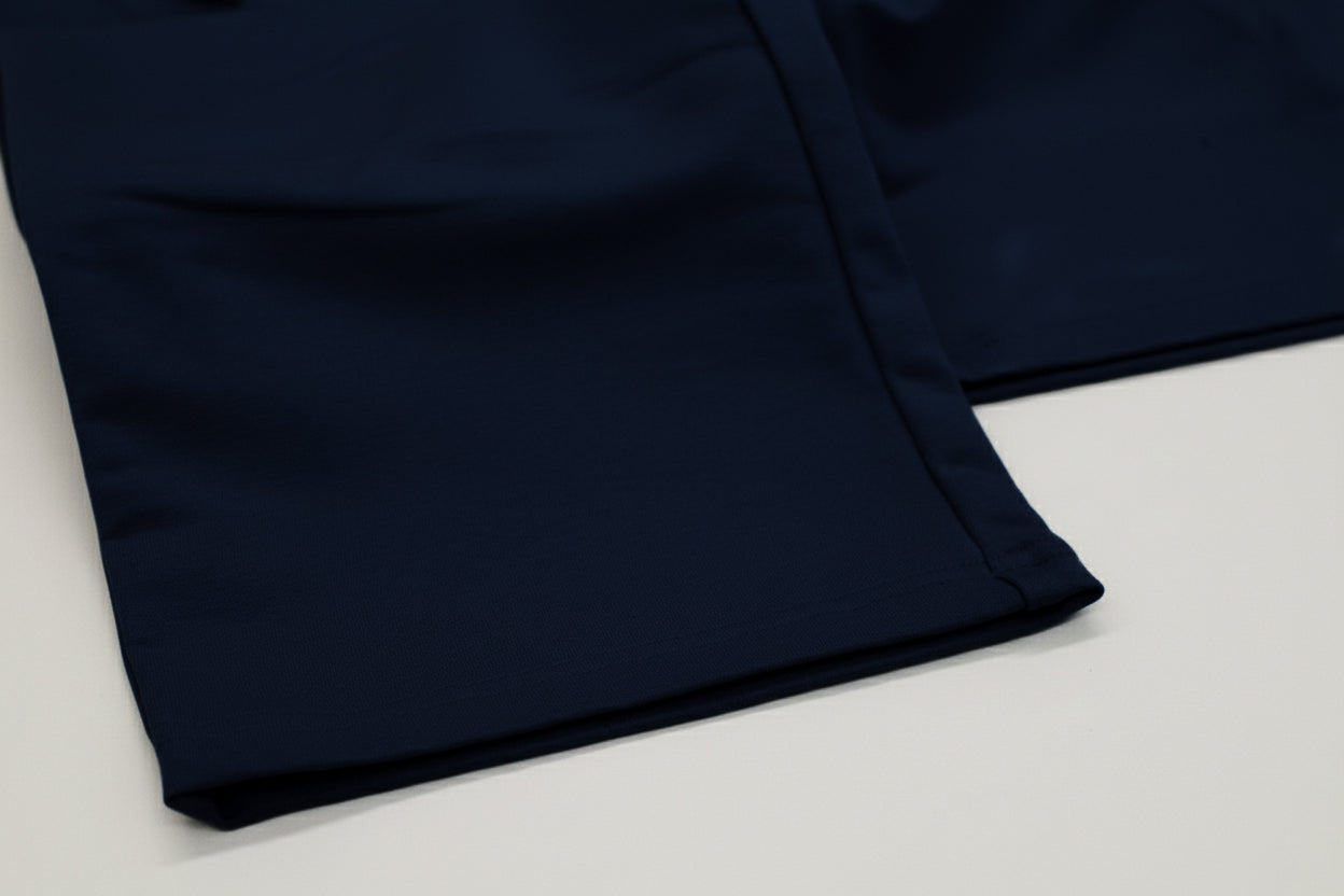 Men spodnie dresowe wide bawełna organiczna Deep blue - Straight-leg
