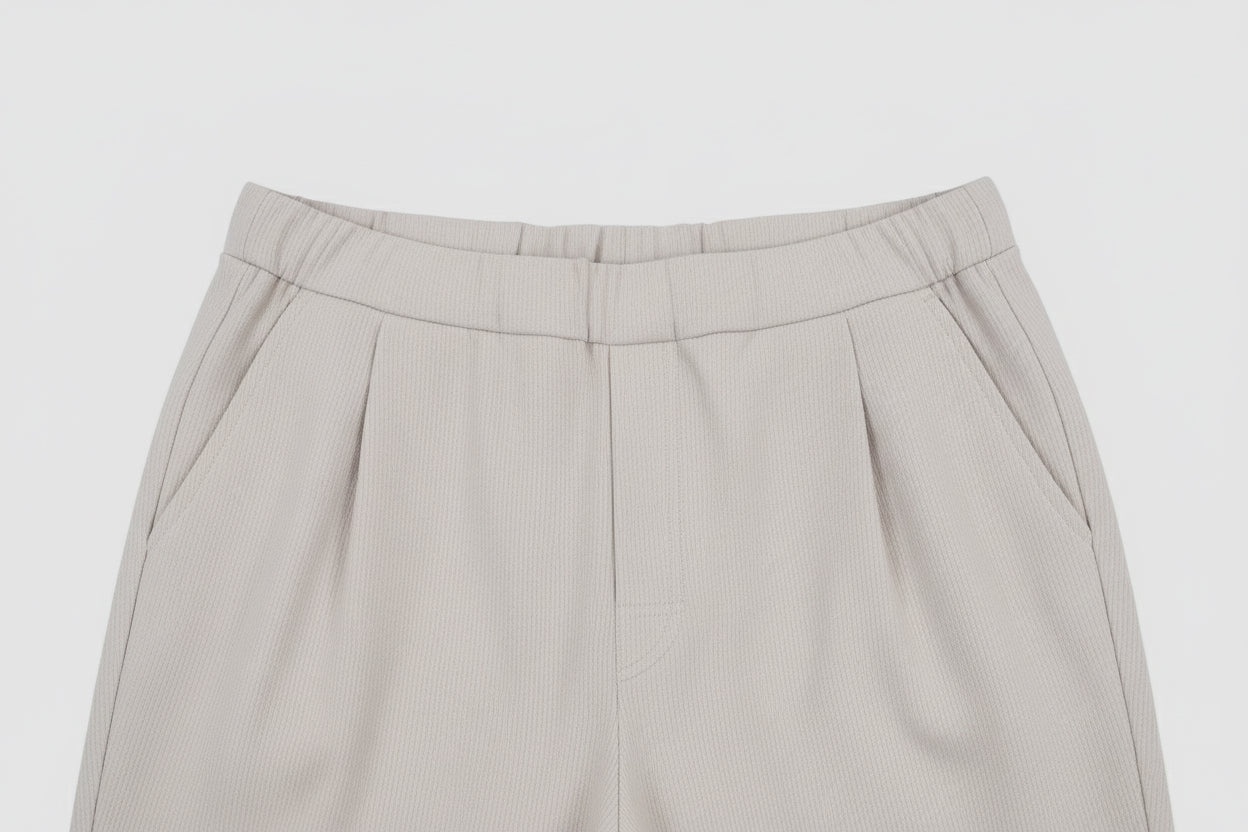 Men spodnie dresowe wide bawełna organiczna Pearl gray - Straight-leg