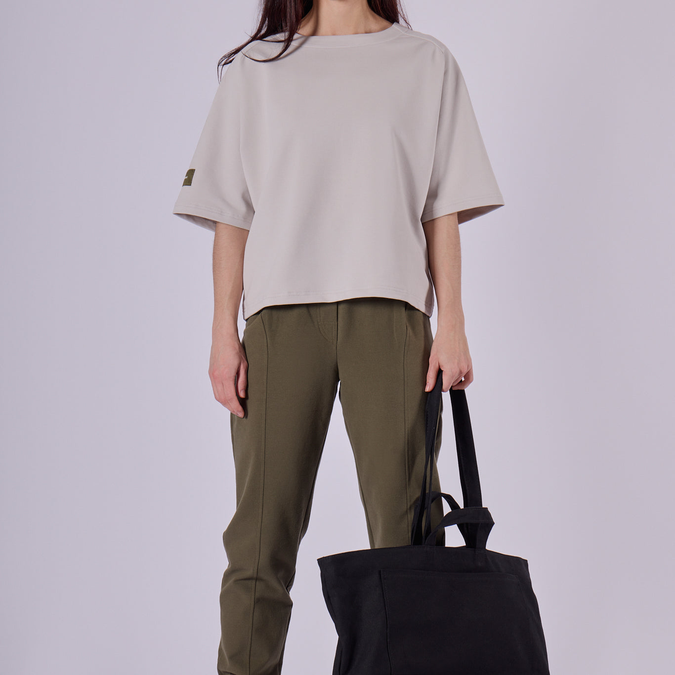 Dámský mikinový top z biobavlny - loose fit