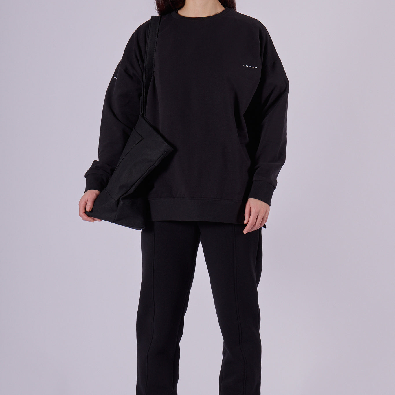 Dámské teplákové kalhoty z biobavlny brushed - loose fit