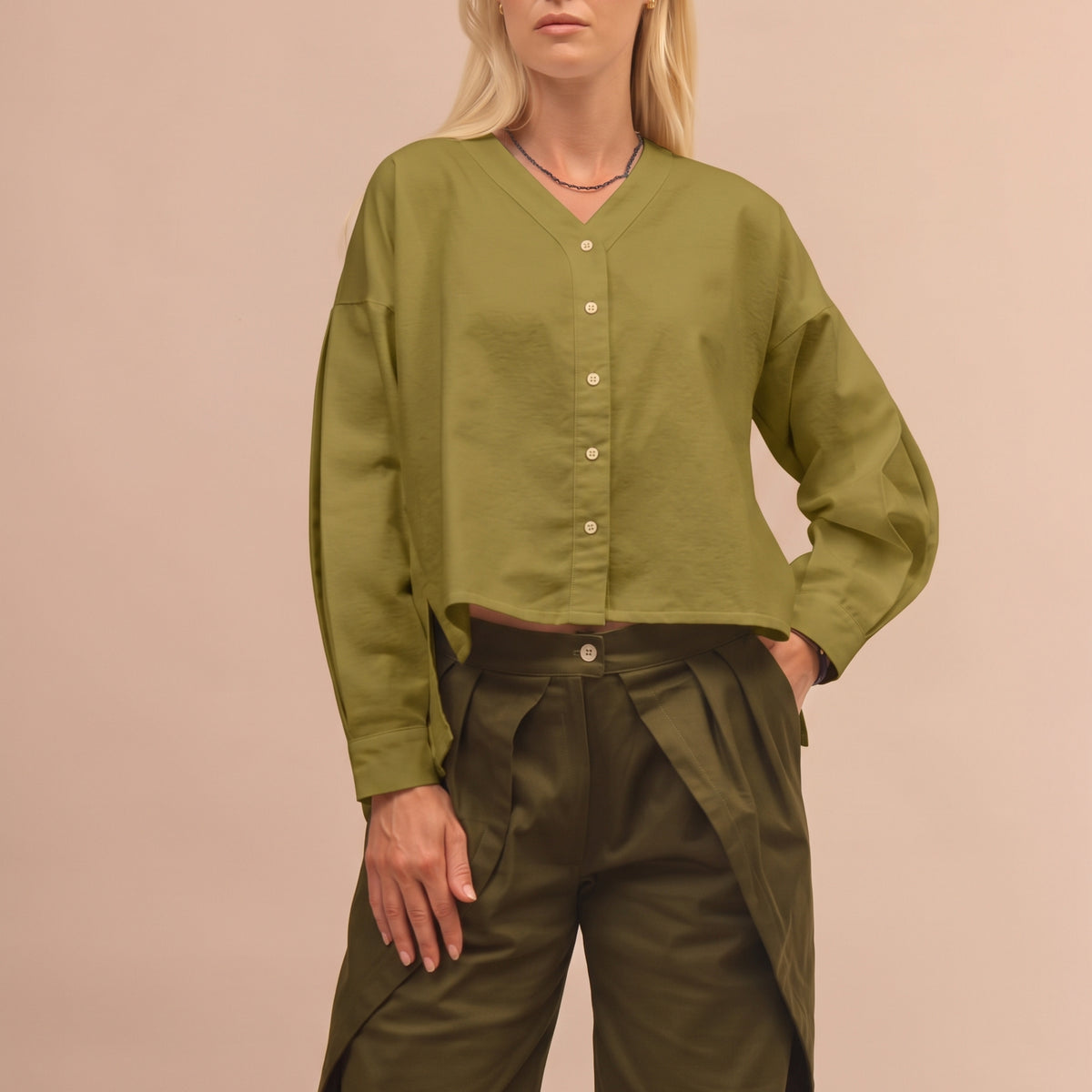 Dámská flanelová košile se sklady - oversized