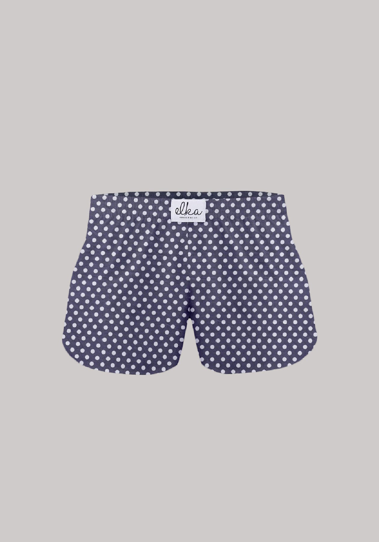 Kids Boxershorts Gray with polka dots