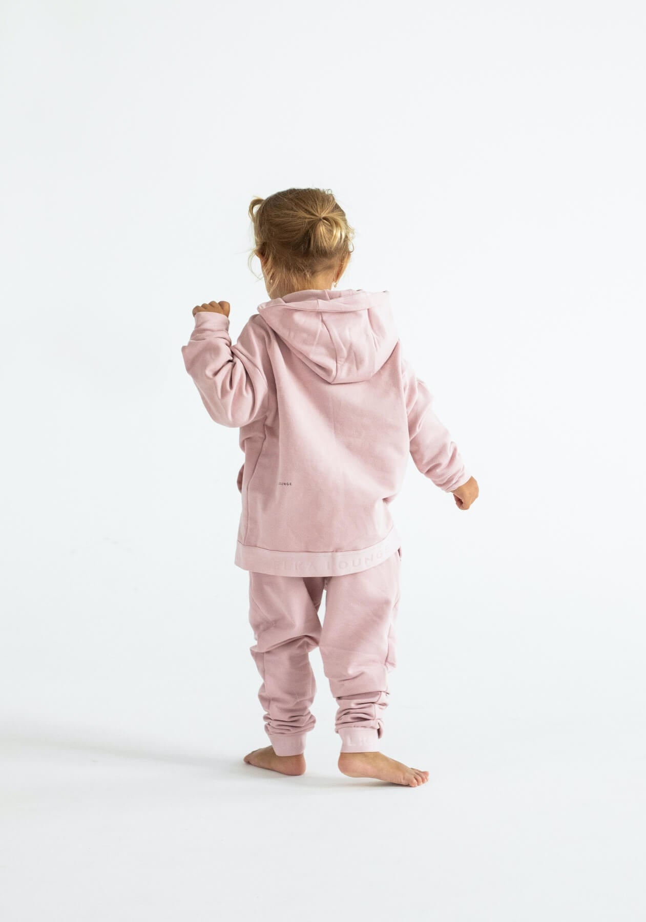 Detská mikina s kapucňou z biobavlny Bailet slipper-Pink - regular