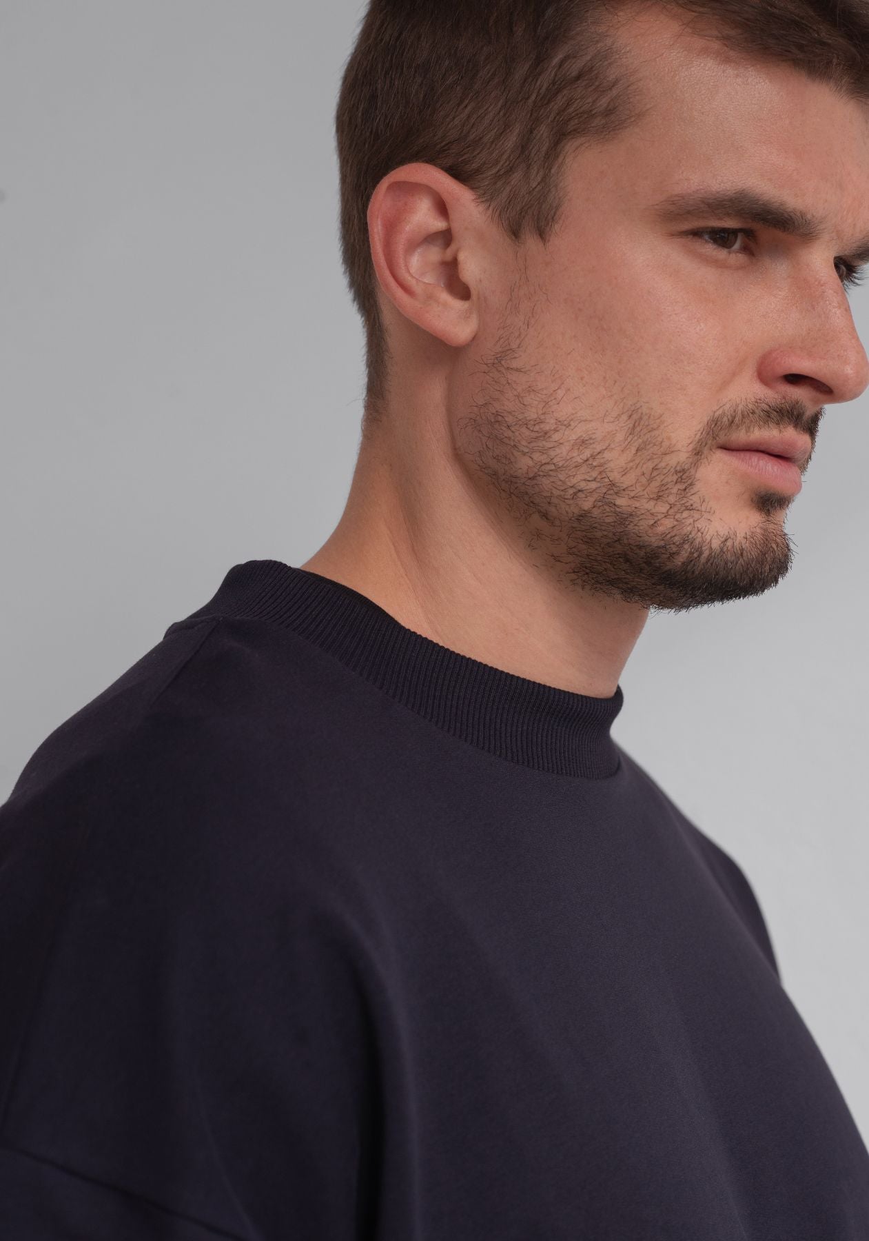 Pánská Mikina Classic Deep blue Loose fit - update