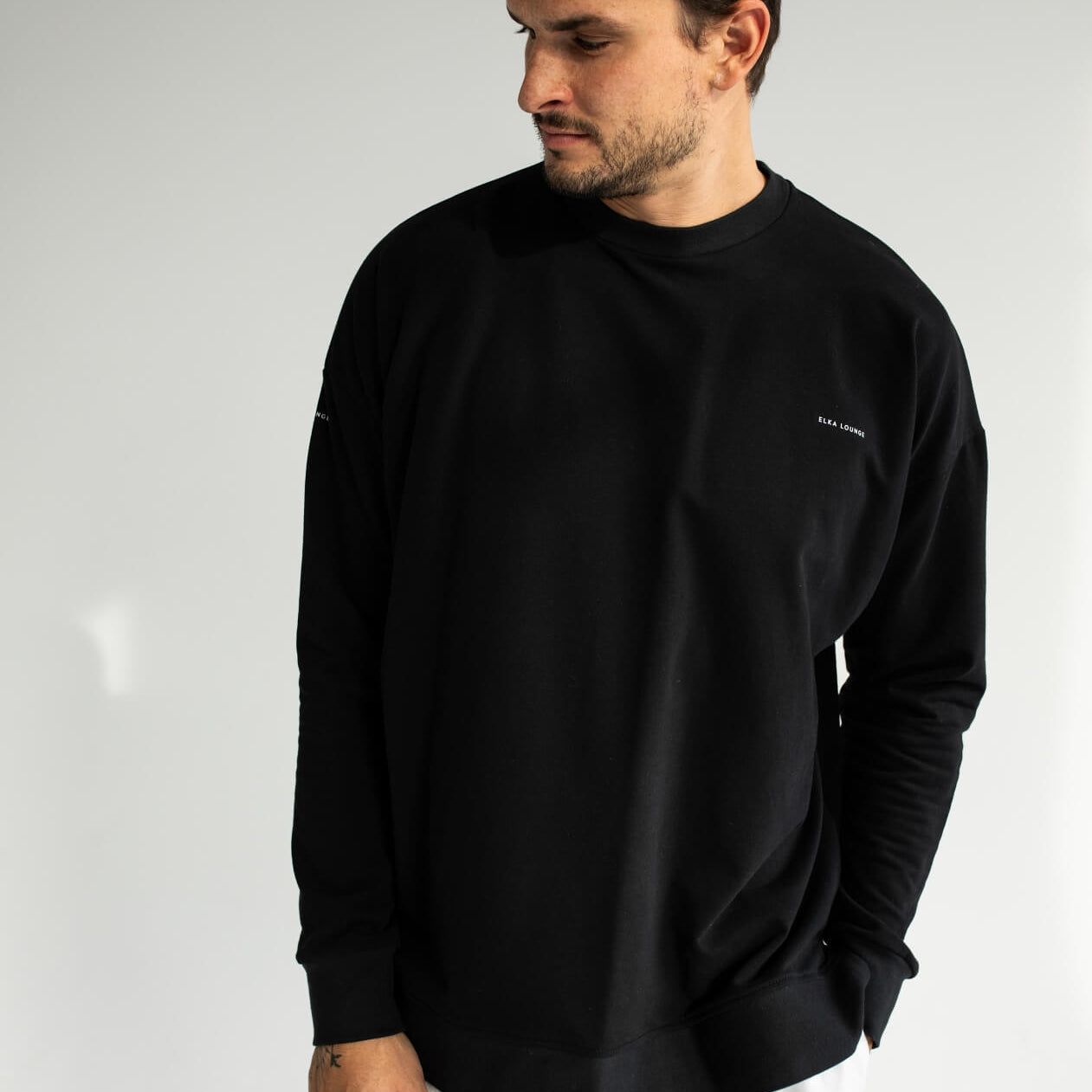 Men Sweatshirt organic cotton brushed - Oversized