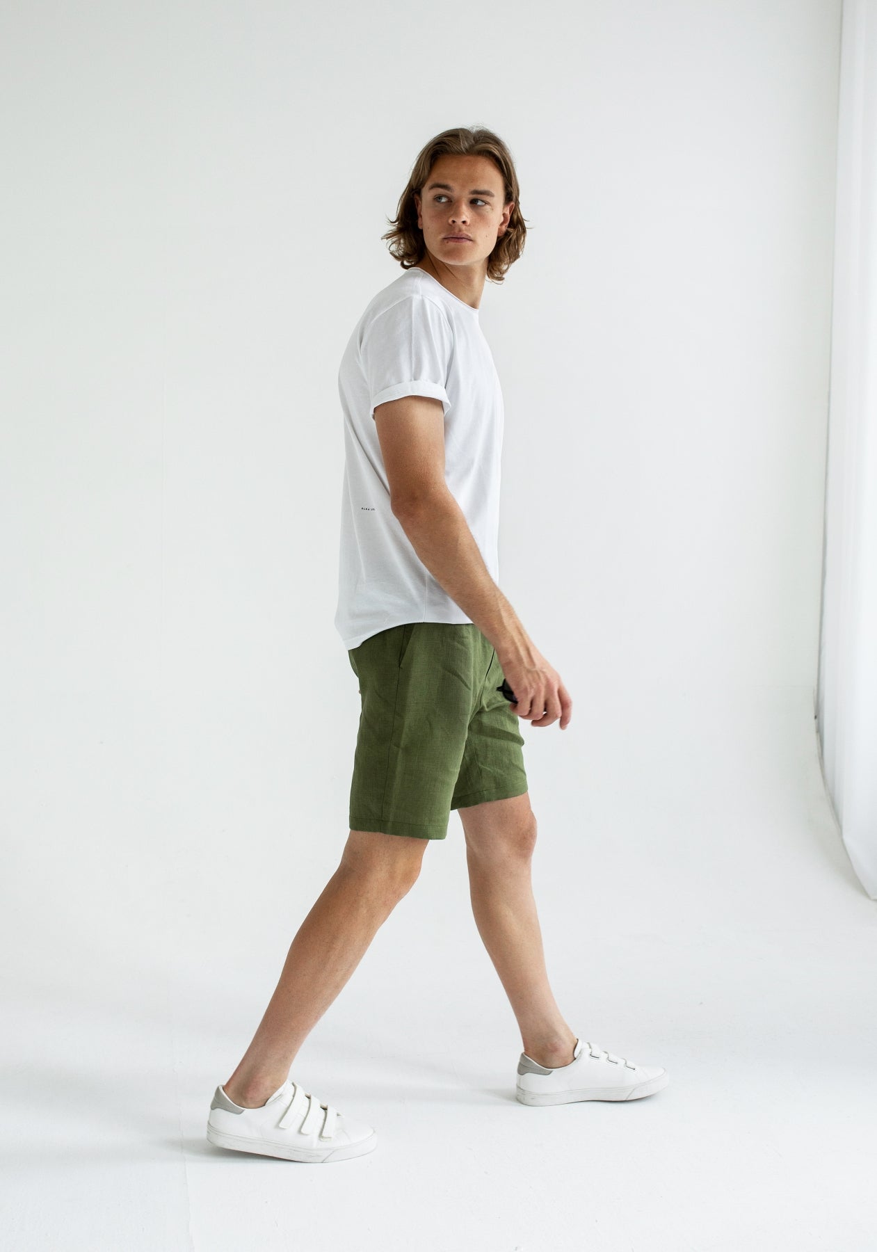 Pánské tričko z biobavlny Optical white - slim fit