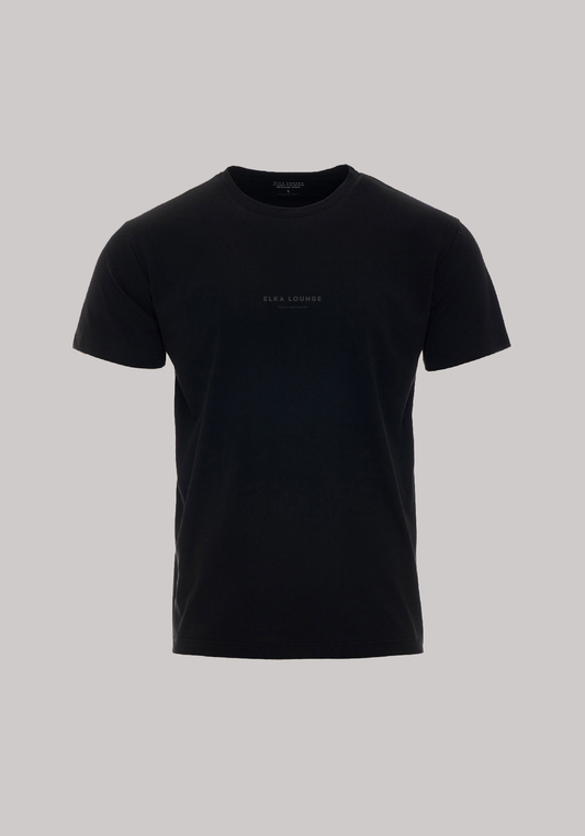 Pánske tričko z biobavlny Black regular Ethically made