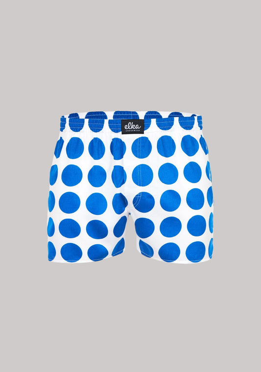Pánske kraťasy-trenírky White with blue polka dots