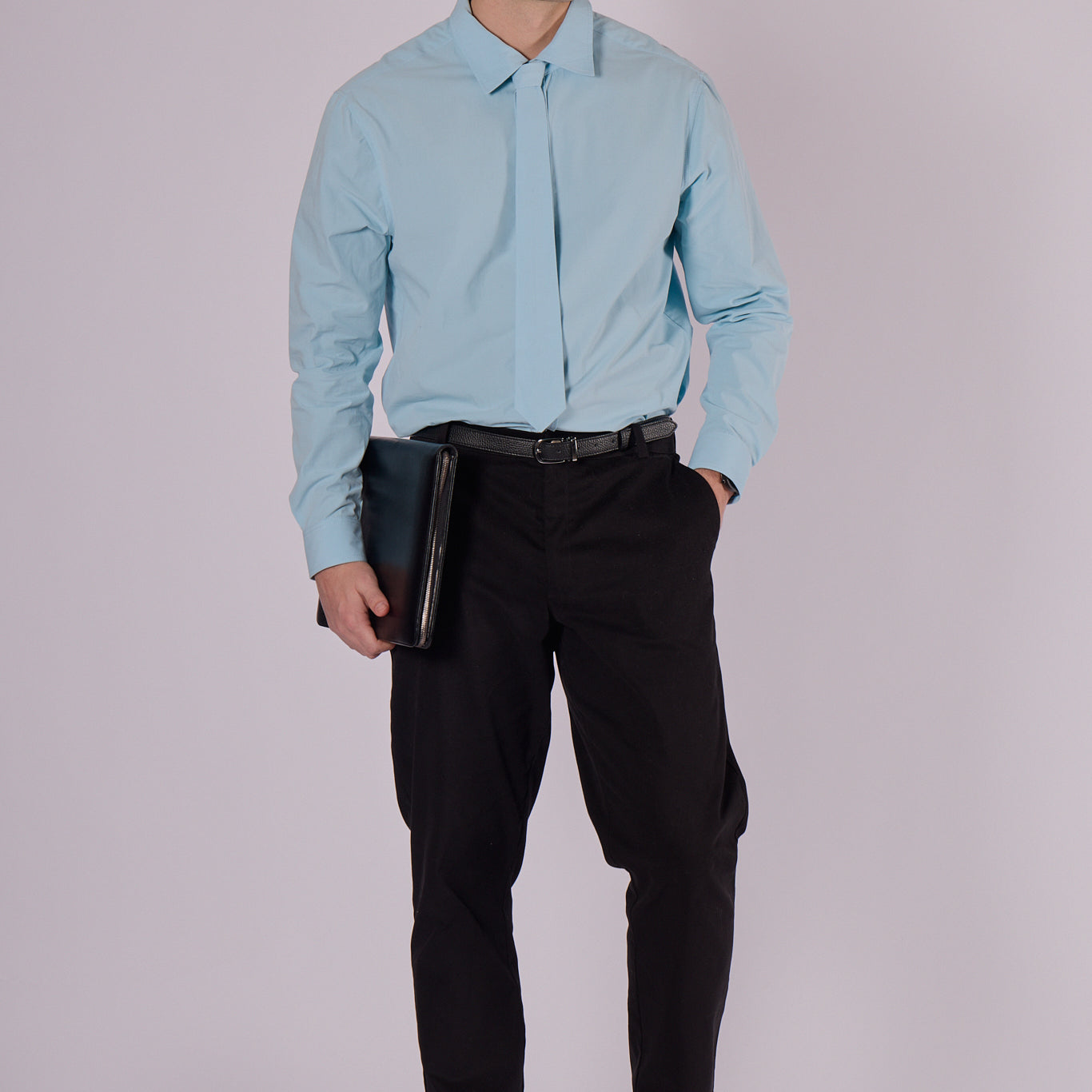 Men's organic cotton shirt with collar - regular fit