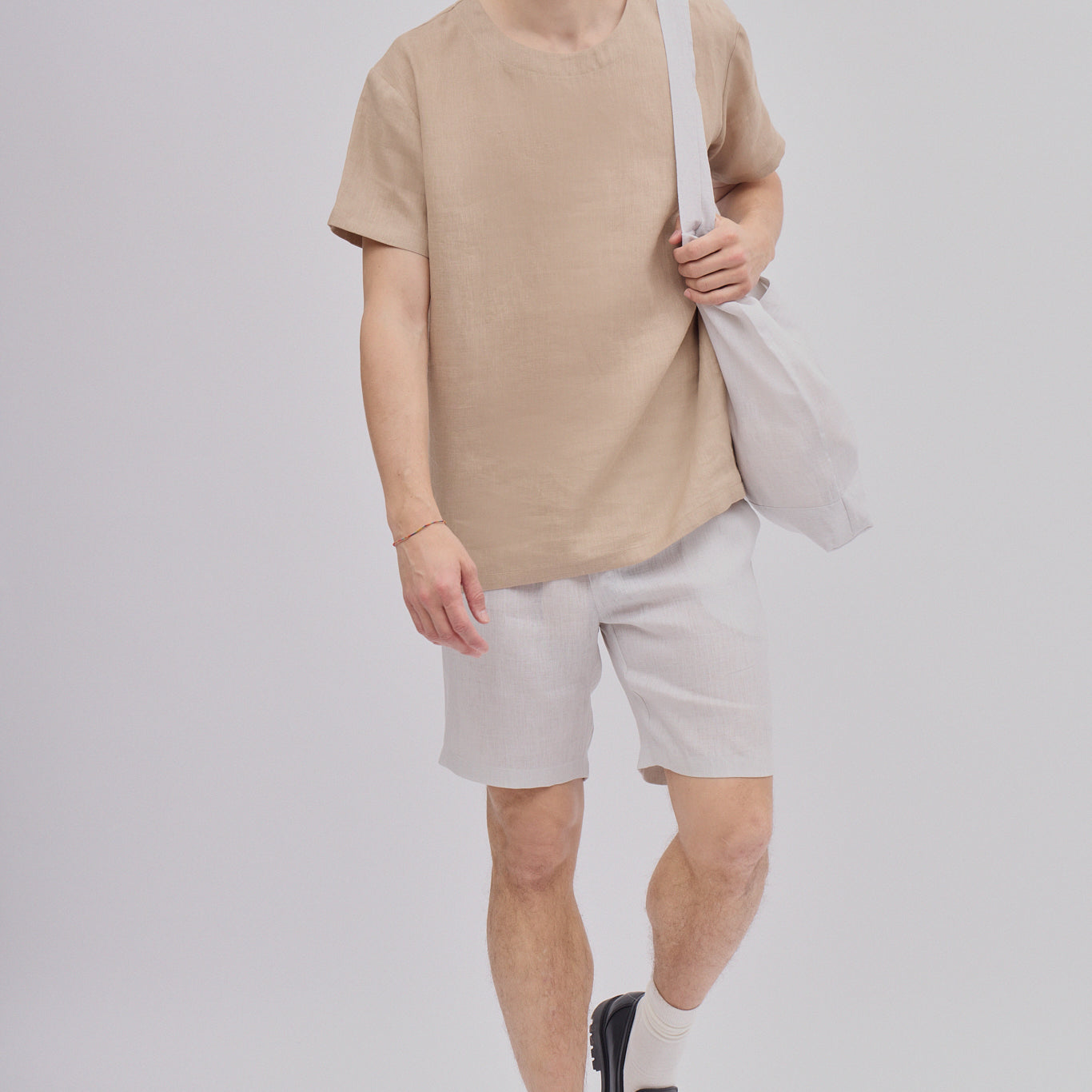 Men's regular linen t-shirt