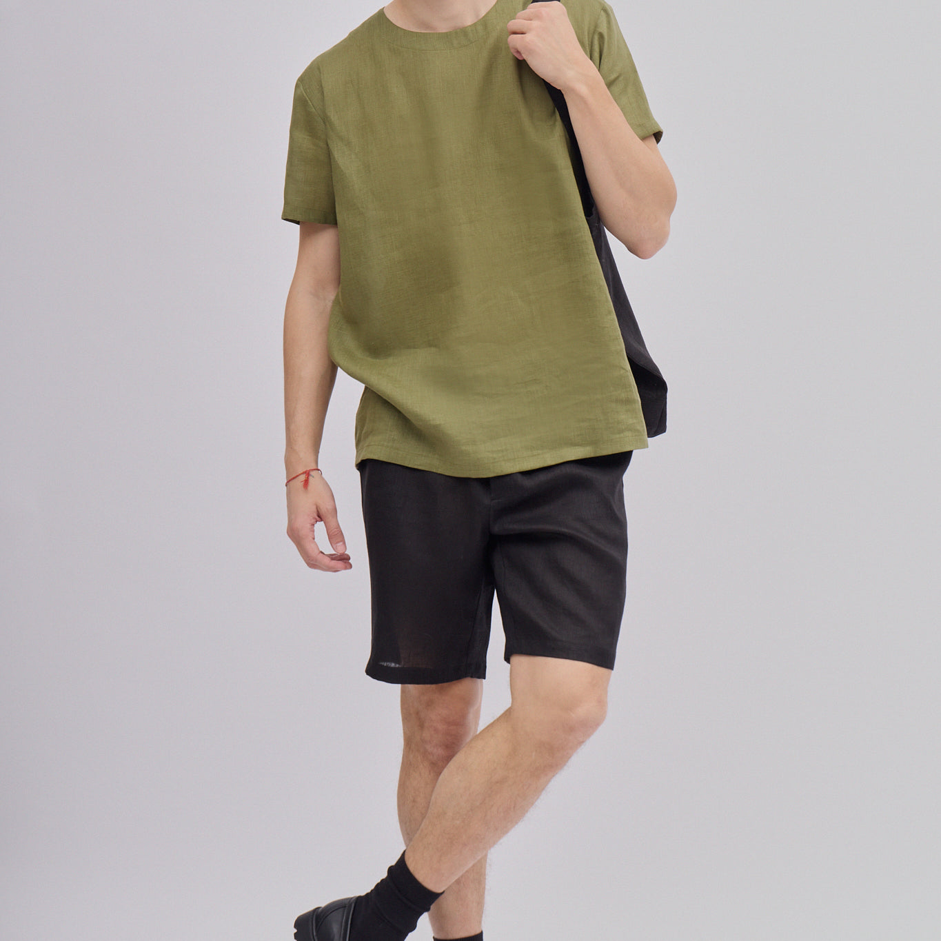 Men's regular linen t-shirt