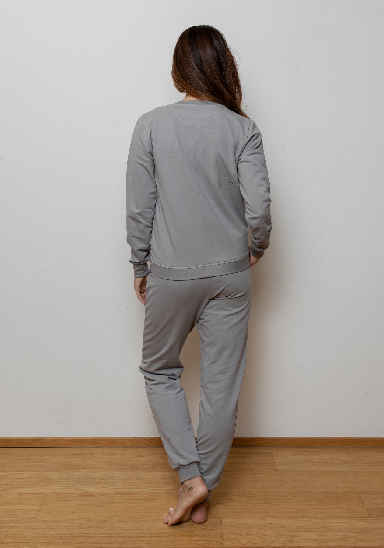 Women bluza bawełna organiczna brushed - regular