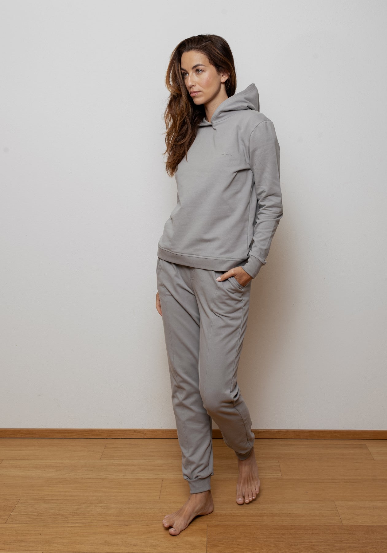 Women bluza bawełna organiczna Gray brushed - regular update