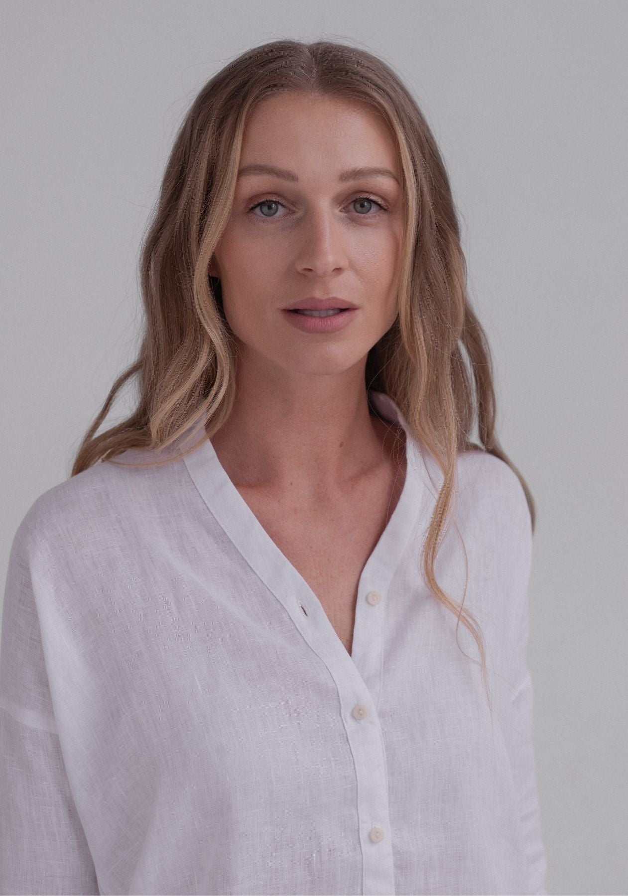 Dámska ľanová košeľa - loose fit