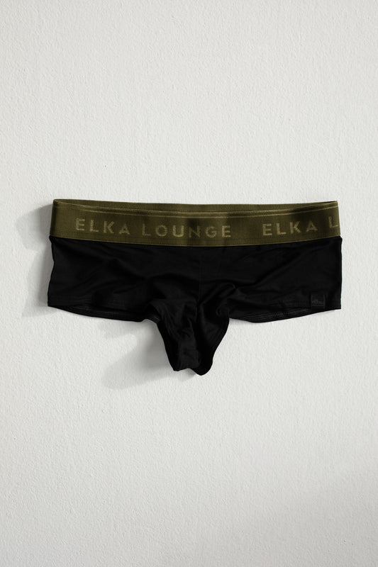 Dámske boxerky Black-khaki Lounge