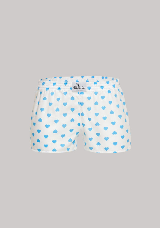 Kids Boxershorts White with hearts
