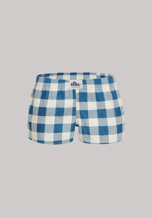 Dámske šortky-trenírky Checked blue