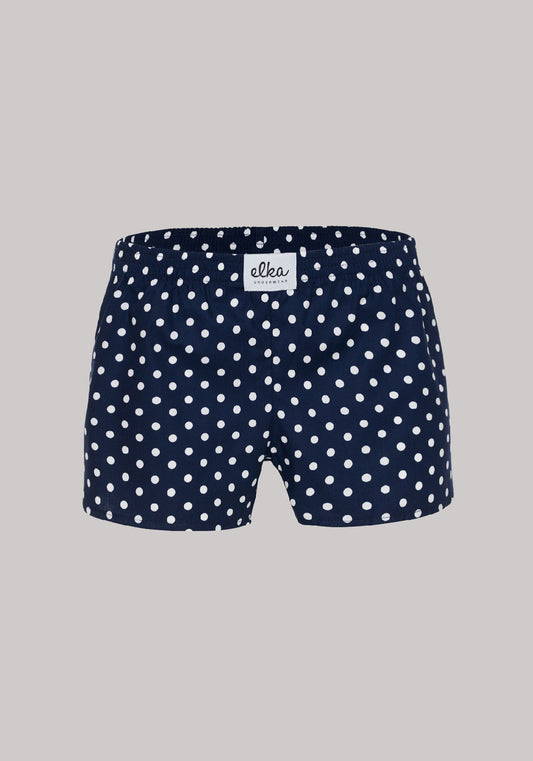 Dámske šortky-trenírky Blue with polka dots
