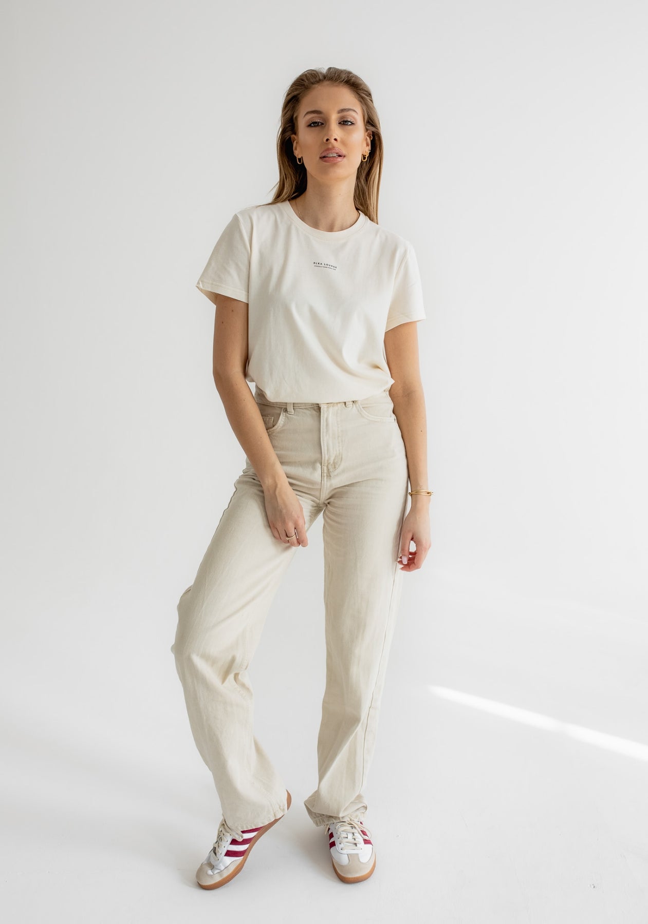 Dámské tričko z biobavlny Offwhite-natural - ethically made Minimalist - regular