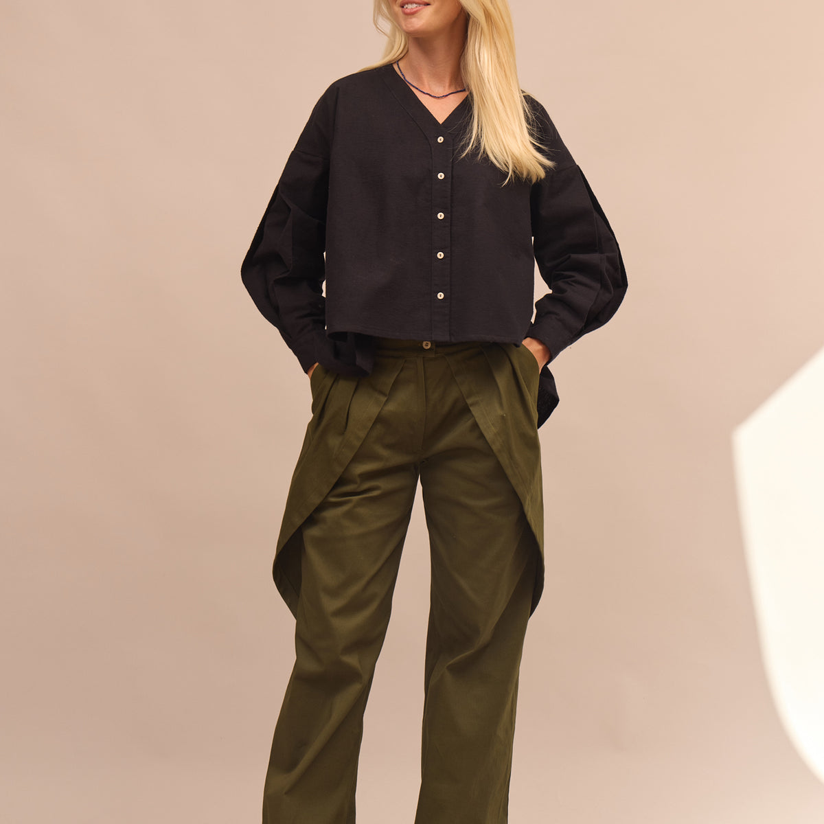 Dámská flanelová košile se sklady - oversized
