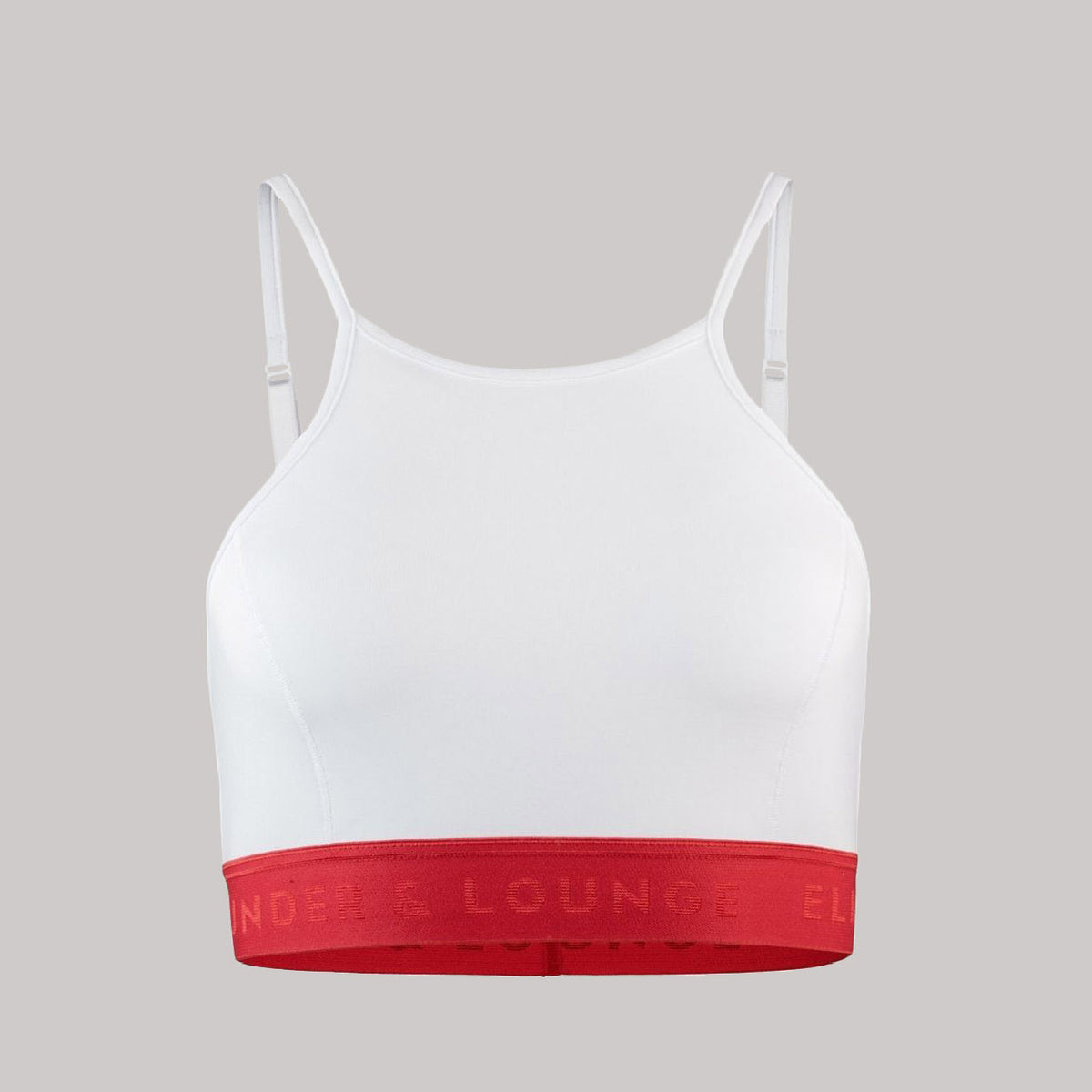Women's bra White-red slimfit | precise cut & soft material – ELKA LOUNGE