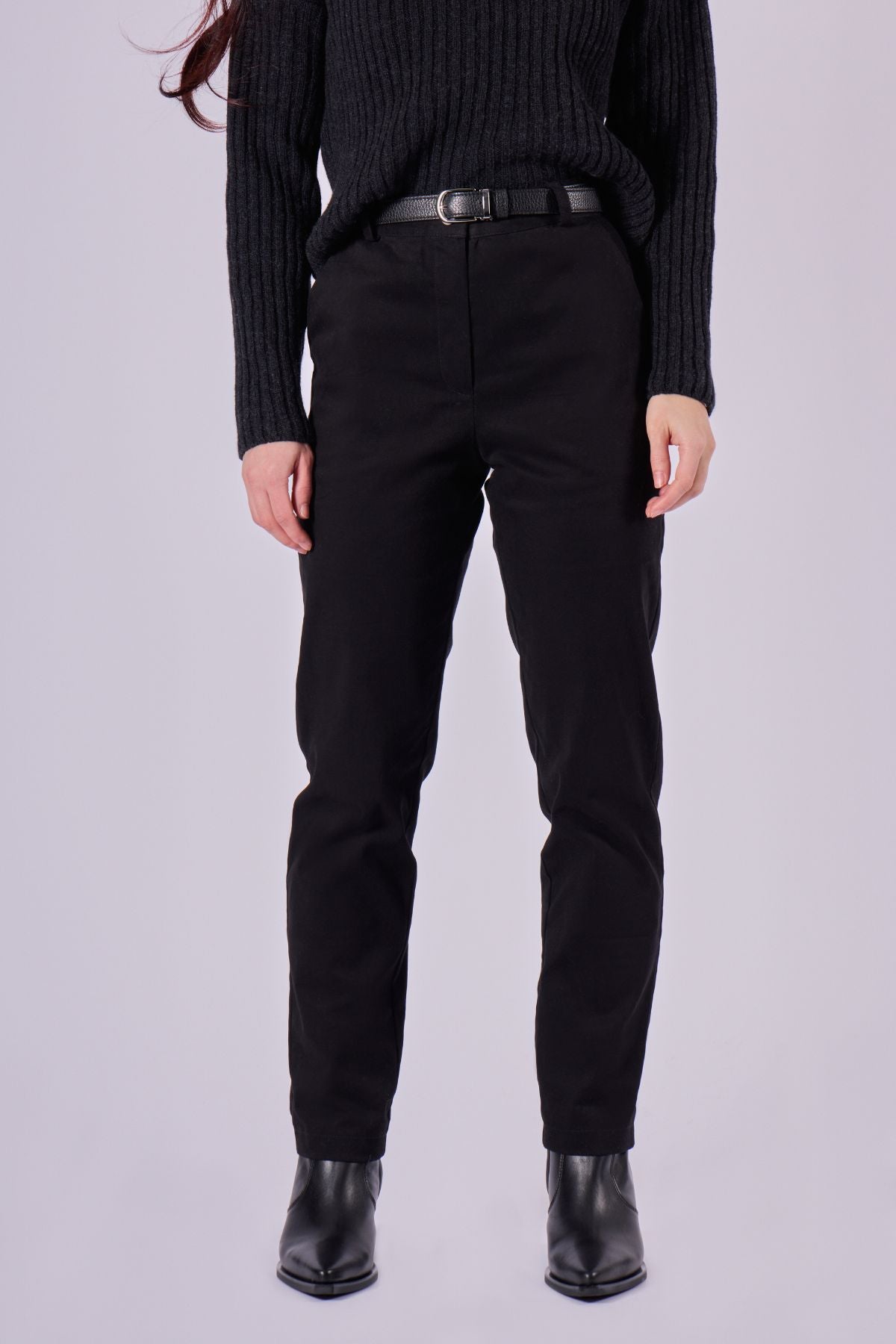 Women’s cotton chino trousers - regular fit