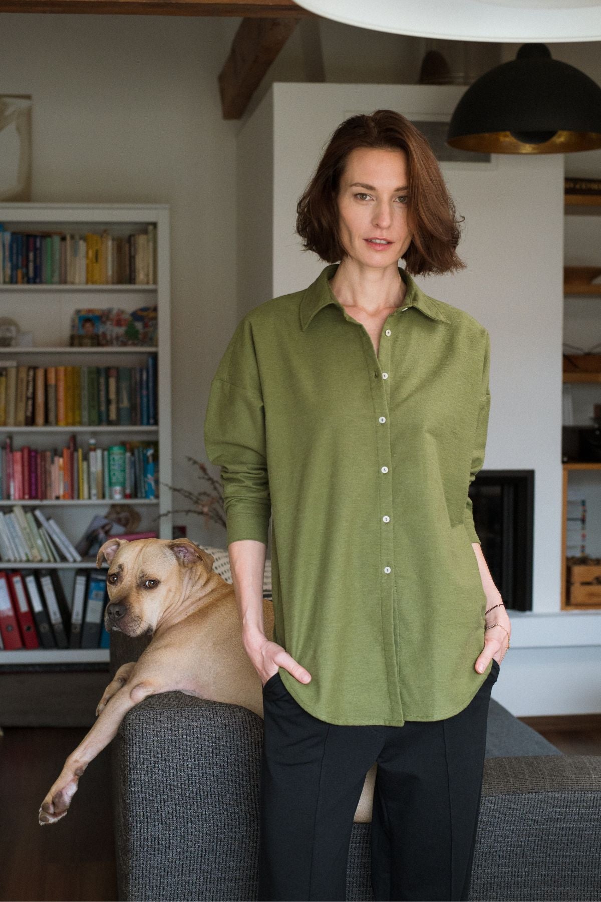 Outfit by Barbora Mosorjaková | Flannel shirt & Wide-leg pants