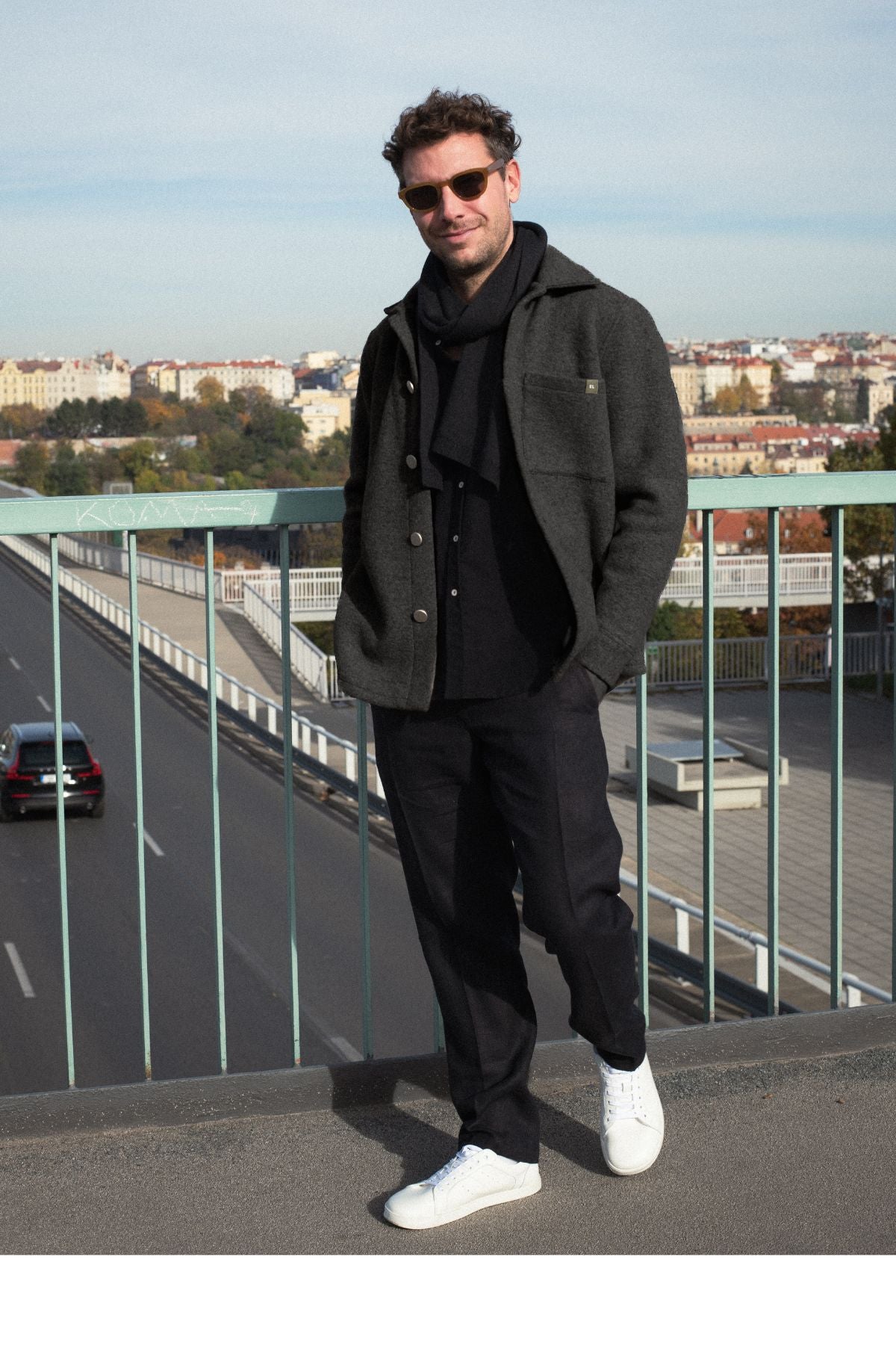 Outfit by Jan | Wool coat & Linen pants