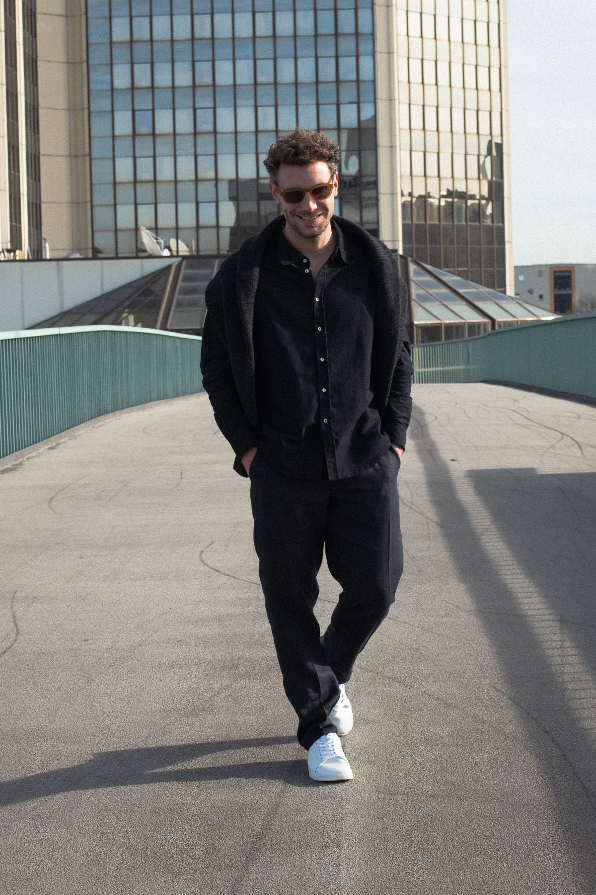 Outfit by Jan | Wool coat & Linen pants