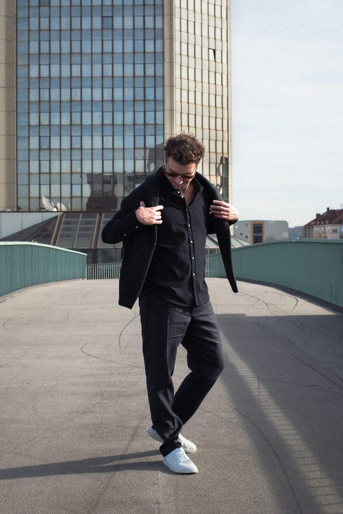 Outfit by Jan | Wool coat & Linen pants