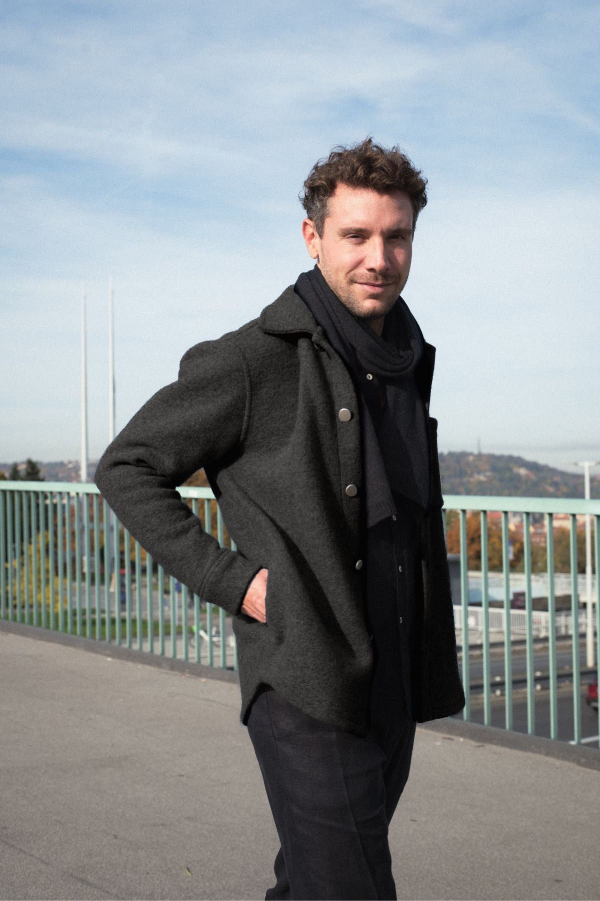 Outfit by Jan | Wool coat & Linen pants