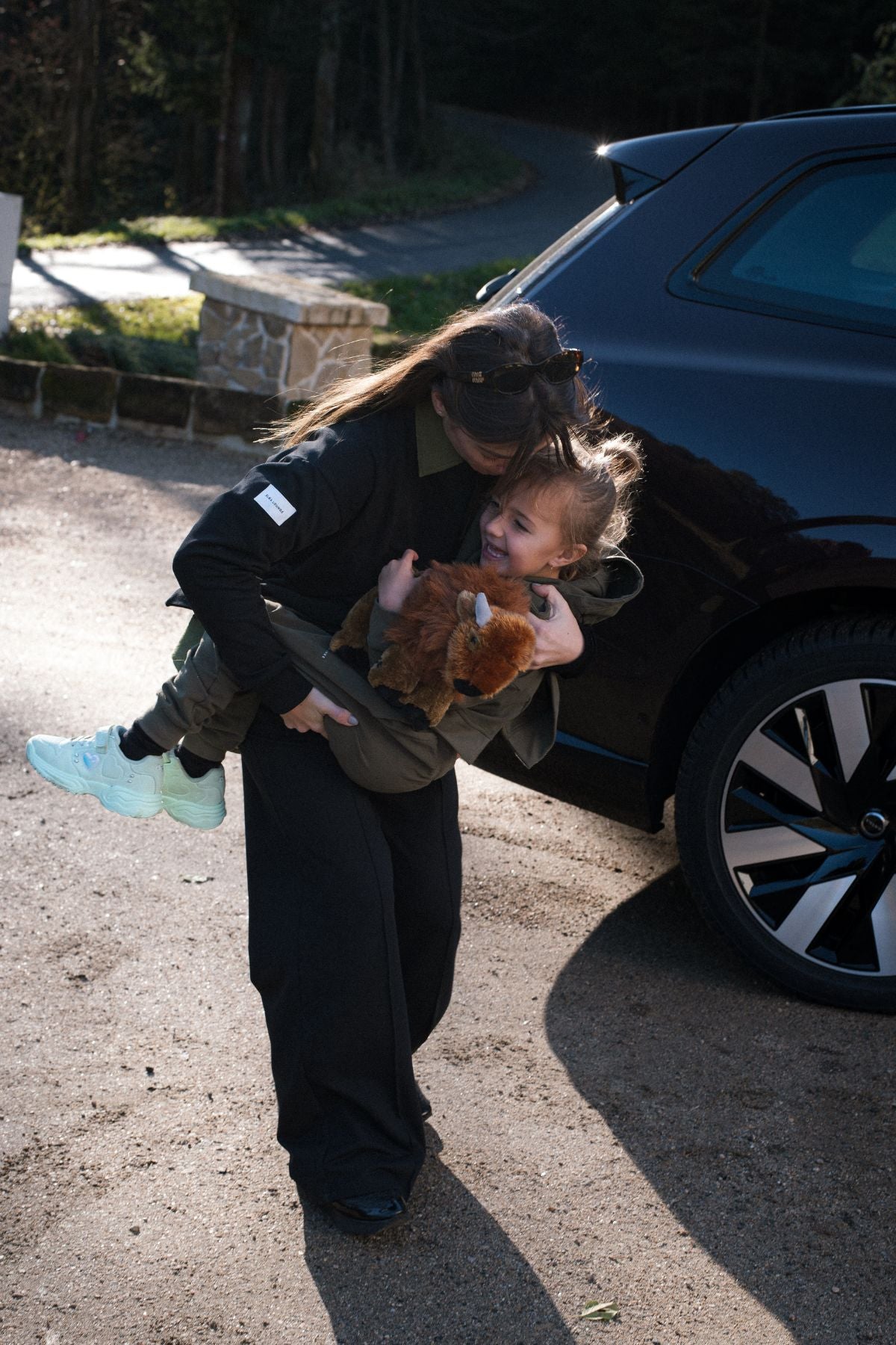 Outfit by Danča | Wide-leg & Classic sweatshirt Black set