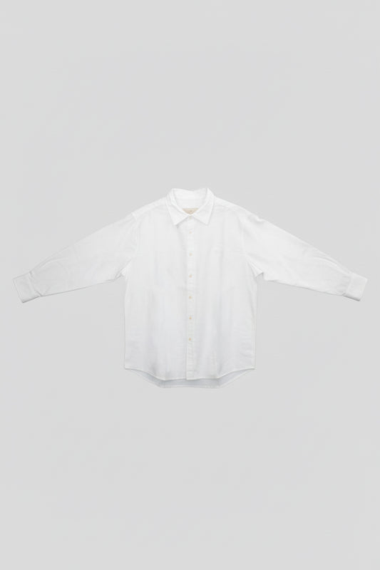 Koszula męska flanelowa z kołnierzykiem - White