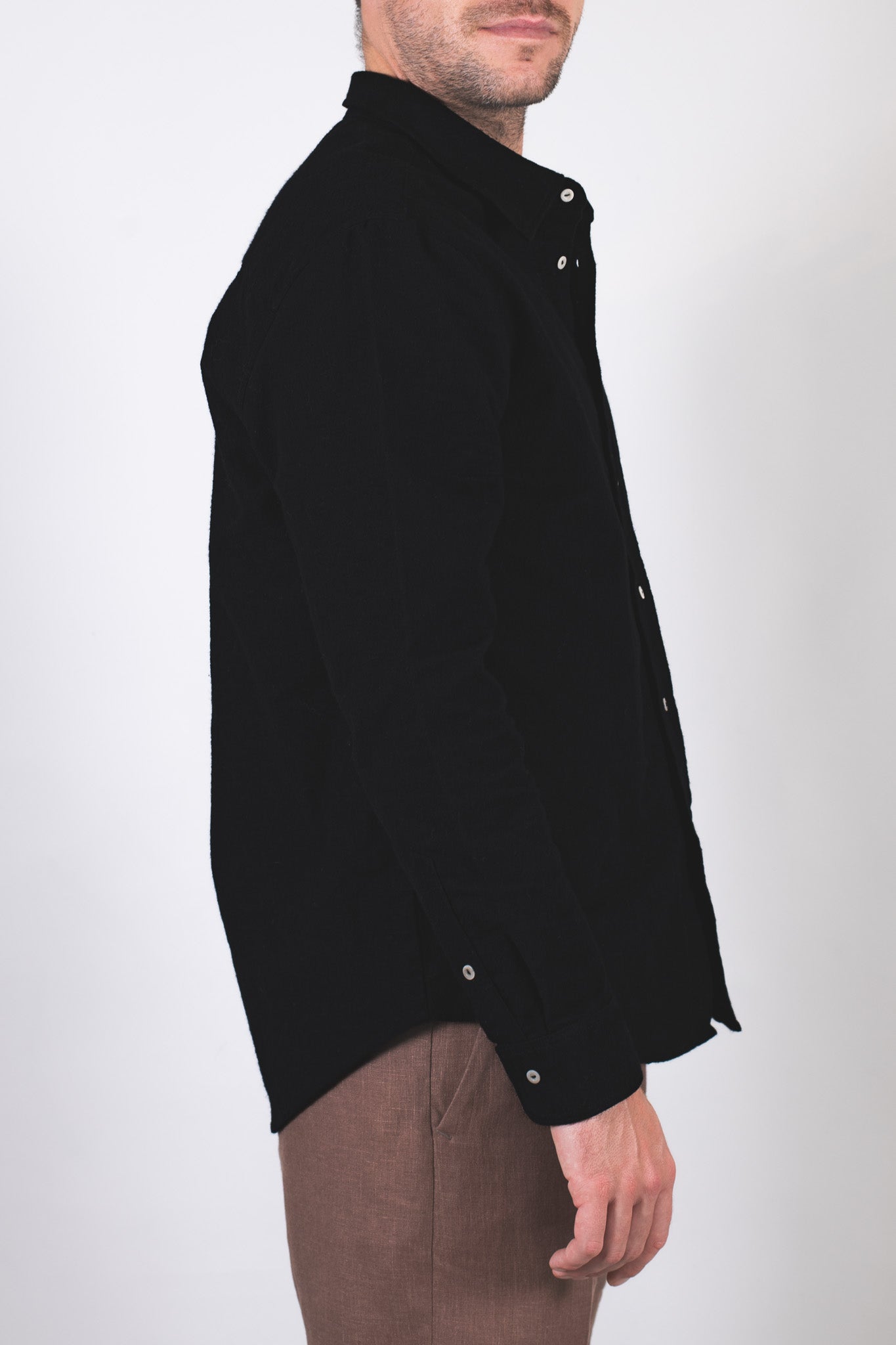 Pánská flanelová košile s límečkem - regular fit