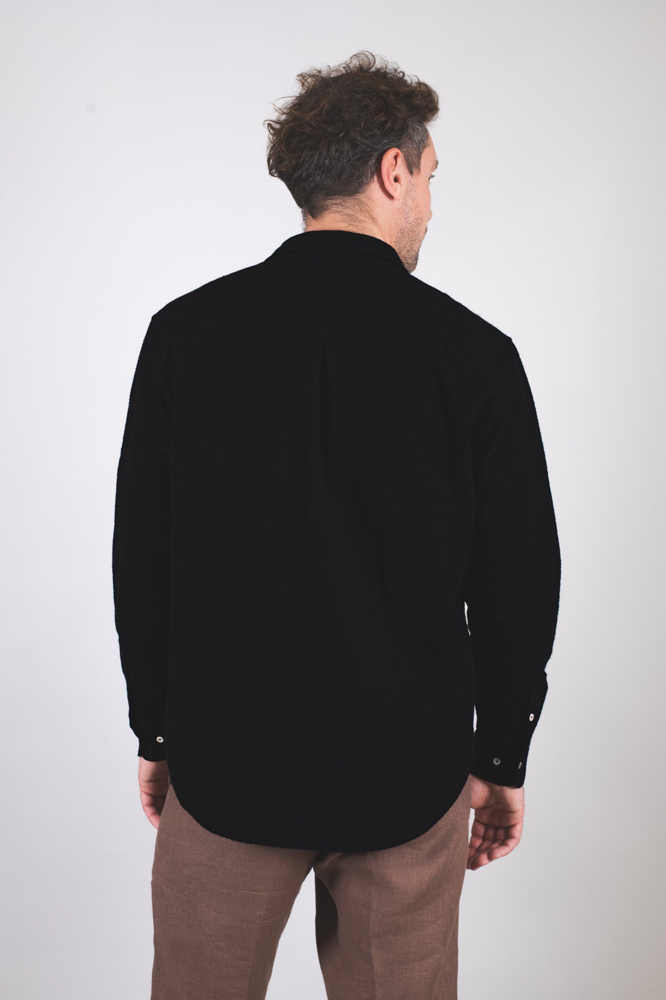 Pánská flanelová košile s límečkem - regular fit