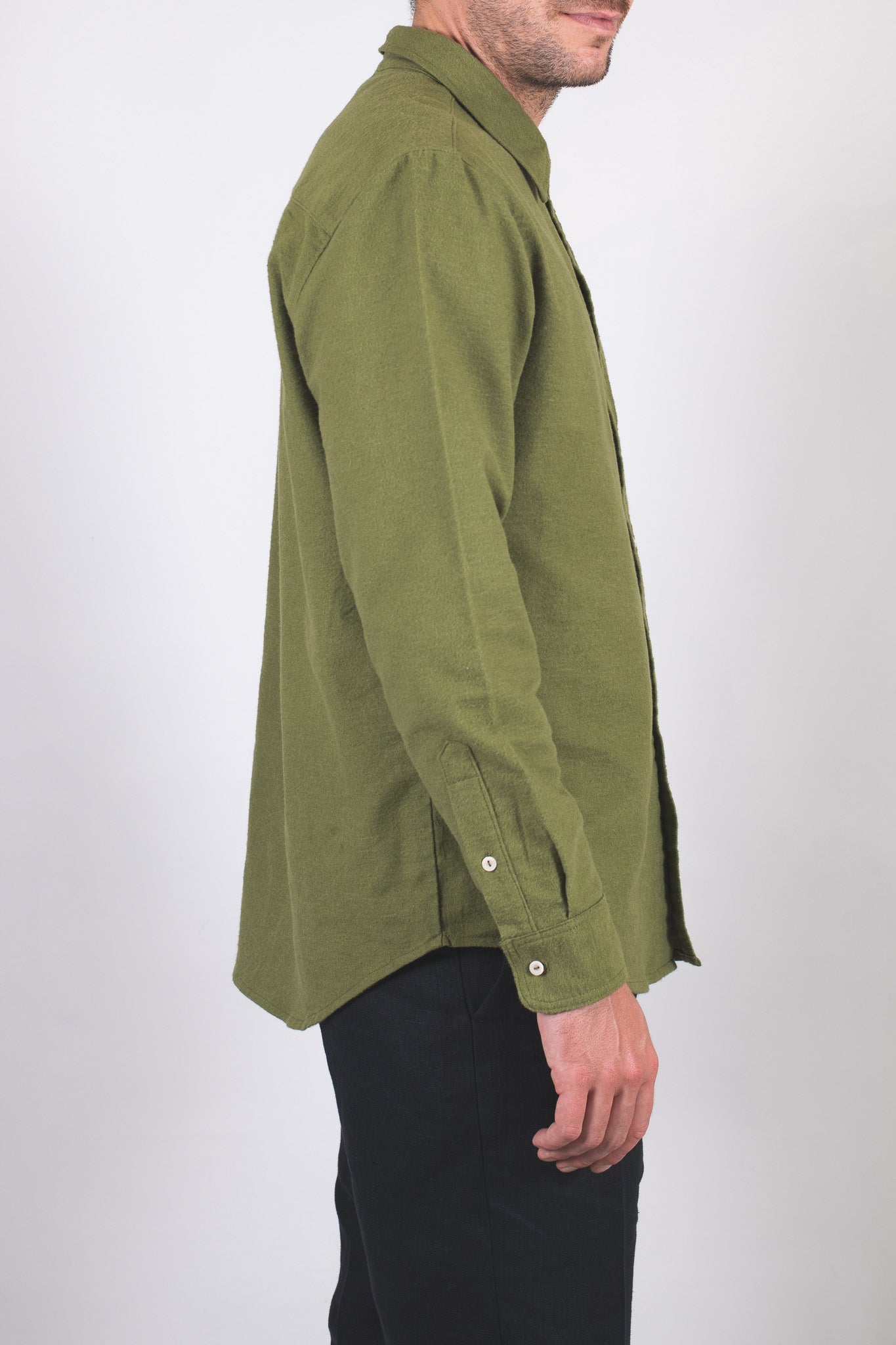 Pánská flanelová košile s límečkem - regular fit