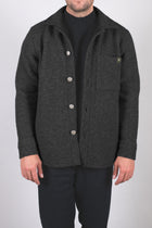 Men’s Wool Coat Regular Fit – Dark Gray
