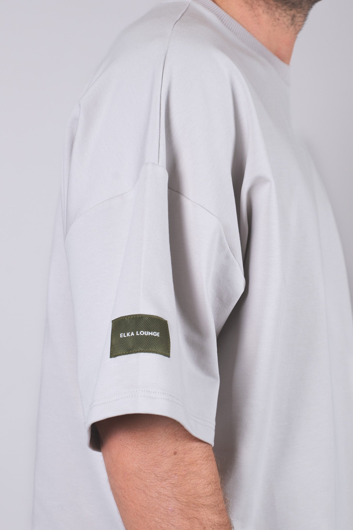 Pánske mikinové tričko z biobavlny - loose fit