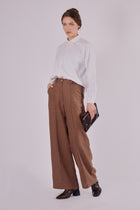 Dámská flanelová košile s límečkem loose fit