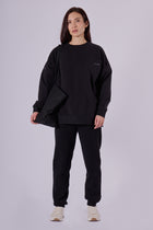 Women sweatpants organic cotton brushed - loose fit